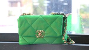 Chanel Medium Number 19 bag (green)
