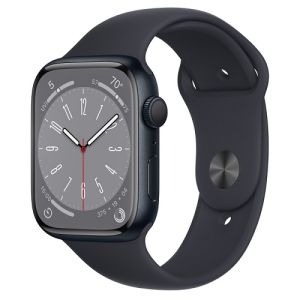 Apple Watch Series 8 GPS 41mm Midnight Aluminium Case with Midnight Sport Band - Regular (MNP53B/A)